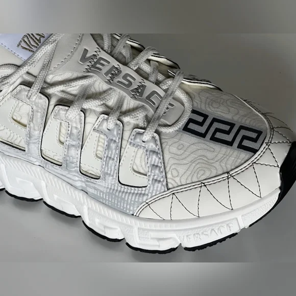 Versace WMNS Trigreca 'White Low-top Sneakers Women's 38.8 US Size 8 (NIB) - Picture 7 of 13